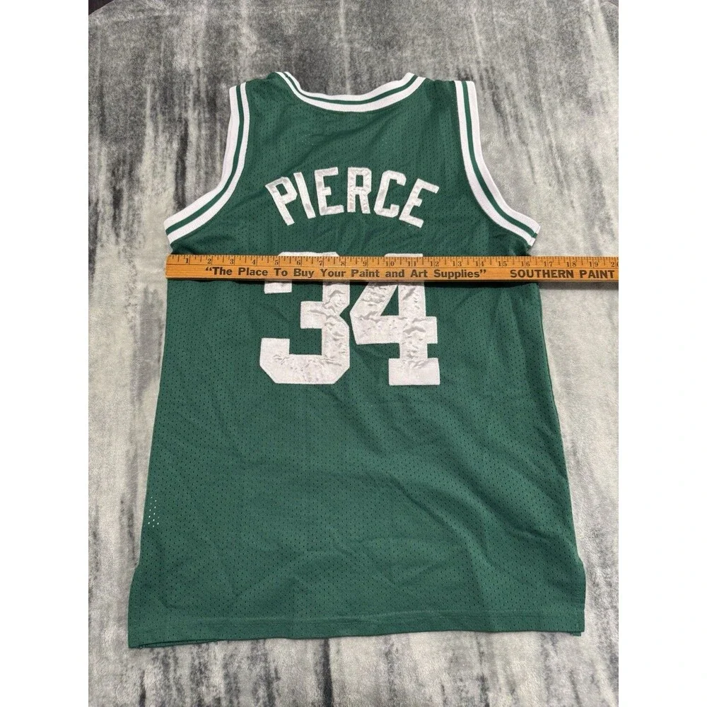 Vintage Y2k Nike Boston Celtics Basketball Jersey YOUTH Medium Paul Pierce #34